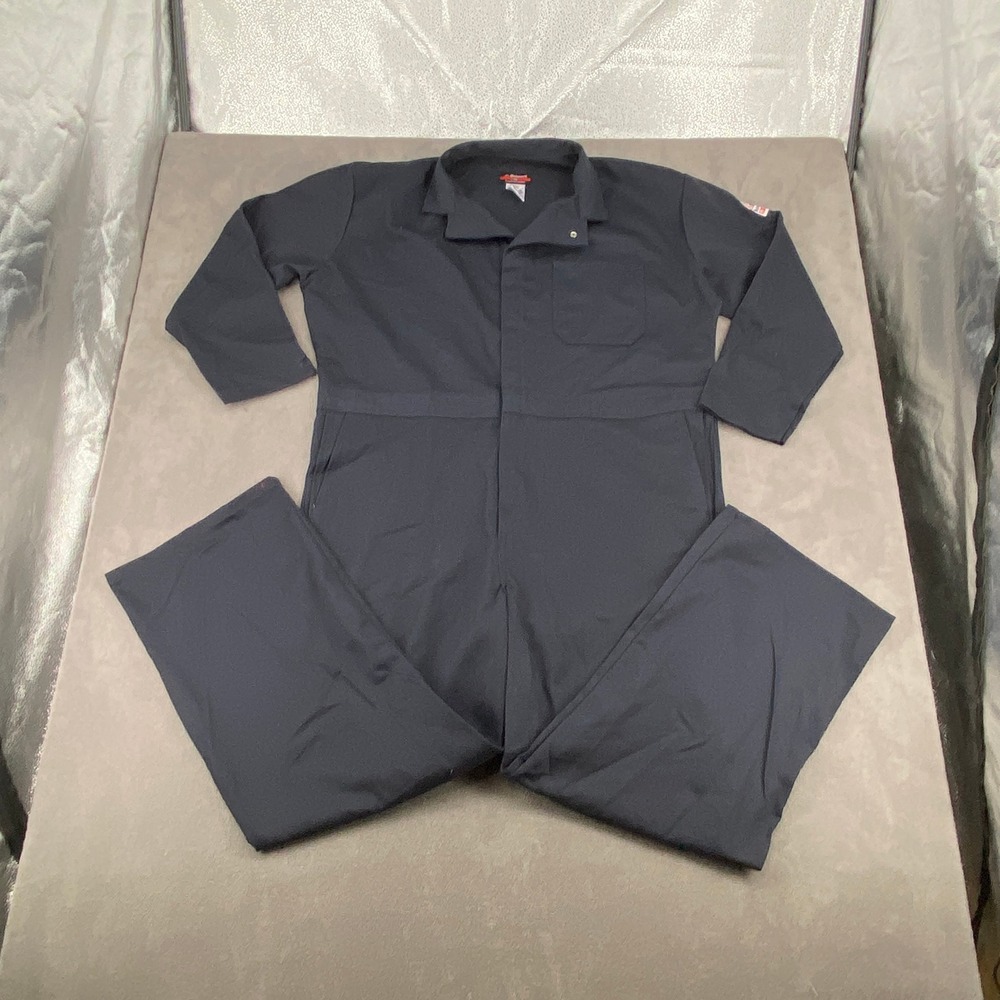 Bulwark Excel FR Flame Resistant Coveralls Navy Blue 50-RG CEC2NV8 Workwear